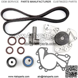 New Timing Belt Water Pump Tensioner Kit Fits 2.5L 2.7L for for Sportage Optima for Sonata Tucson Tiburon Santa Fe 24 Valve G6BA G6BV DELTA Engine