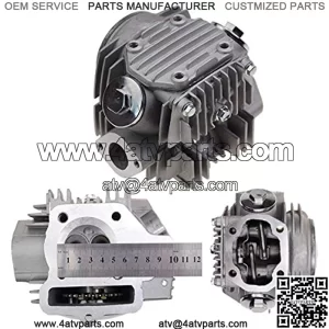 52.4mm Cylinder Head Assembly for 4 Stroke 110cc ATV Go Kart Scooter
