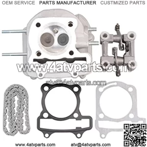 63mm Cylinder Body Assembly with Rocker+94 Chain for 4-Stroke GY6 150cc 180cc 200cc 250cc Engines ATV Off-Road Vehicle Scooter Go Kart