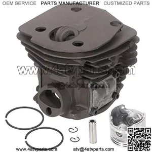 537253002 Cylinder Piston Gasket Pin Bearing set for Husqvarna 353 351 350 346 Chainsaw 45mm Cylinder Piston Crankshaft