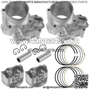 Front Rear Cylinder Piston Ring fits Kawasaki Brute Force 750 KVF750 05-11 85 mm