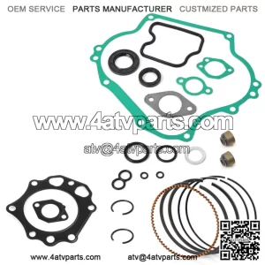 ENGINE REBUILD GASKET KIT RINGS & SEALS For KAWASAKI MULE 500 520 550 1990-2004  (For: More than one vehicle)