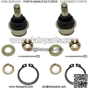 2 PCS Ball Joint Upper/Lower Fits For YAMAHA ATV YFM 350 400 450 660,Big Bear,Grizzly,Bruin,Kodiak,Wolverine,Yamaha UTV Rhino YXR450 YXR660 YXR700 (pls check list)