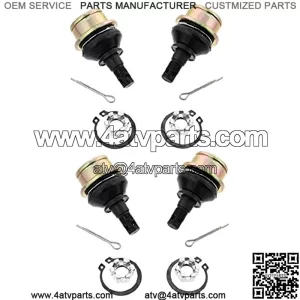 Cycle ATV - Upper and Lower Ball Joints x4 fits Kawasaki - Brute Force - Teryx - Mule Pro - KFX700 KFX450 KFX 450 700