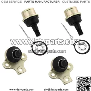 Cycle ATV Upper and Lower Ball Joints X4 fits Outlander 650 800