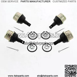 Cycle ATV - Upper & Lower Ball Joints x4 for Honda Fourtrax Foreman - Yamaha Big Bear Kodiak Rhino Bruin Grizzly