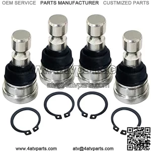 Ball Joint Set for All Polaris RZR 570 800, Sportsman/Scrambler 850 and 2013-2016 Polaris Ranger 900 XP/Diesel/Crew,4pcs ATV/UTV Front Ball Joint Joints Set Upper and Lower