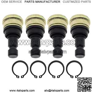 7061220 7061187 Ball Joint Set for All Polaris RZR 570 800 Sportsman/Scrambler 850 Ranger 900 XP/Diesel/Crew 4pcs ATV/UTV Front Ball Joint Joints Set Upper and Lower