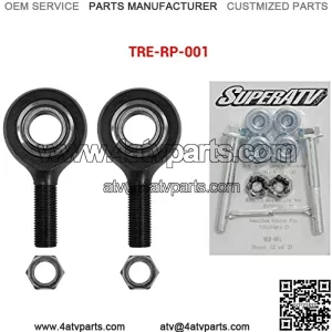 SuperATV Heavy Duty Tie Rod End Replacement Kit for Polaris Ranger Midsize/Full Size/RZR XP 900 - (For SuperATV Heavy Duty Tie Rods)