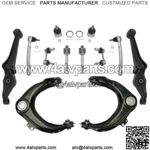 For 98-02 Honda Accord Front Upper Control Arms Ball Joint TieRod Suspension Kit