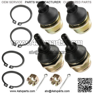 4 Upper and Lower Ball Joints for Kawasaki Bayou 300 KLF300 KLF300-C 1989-2005