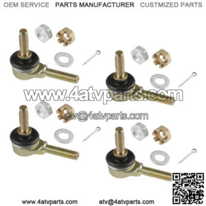2 Sets of Tie Rod End Kit for Suzuki LT250 LT250R LT-250R Quadracer 250 1985-92