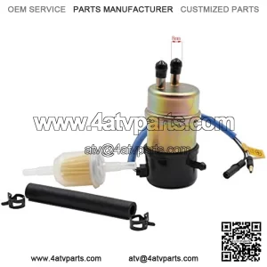 Electric Fuel Pump 12v Kawasaki Mule Fuel Pump 49040-1055 KAF620 3000 3010 3020 2520 2500 2510 1000(8mm In/Outlet)
