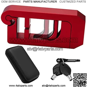 Adjustable Motorcycle Lock - Grip Lock,Throttle Lock,Brake Lock,Handlebar Lock,Secure Your Motorcycle Moped Scooter Motorbike or ATV in Under 3 Seconds!One-time Adjust for Longtime Use!