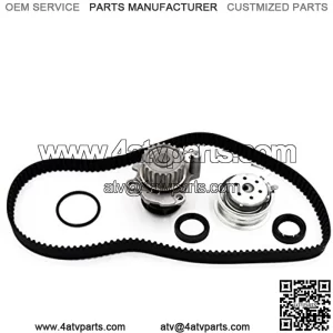 Timing Belt Water Pump Kit fits for 1998-2005 Volkswagen Beetle, 1999-2006 VW Golf, 1999-2005 2011-2012 VW Jetta 2.0L L4 SOHC