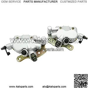 Front Left Right Brake Caliper & Pads for Suzuki ATV Quadmaster 500 LTA500 Quadracer 450 LTR450 Quadrunner 500 LTF500 59300-09F20-999 59100-09F20-999