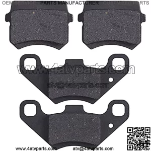 Disc Brake Pads Compatible with 50cc 70CC 90 cc 110 cc 125cc Taotao SunL JCL Coolster Kandi Supermach Tank Kandi Kinroad BV Powersports DongFang ATVs Go karts Quad 4 Wheeler 2 Pair