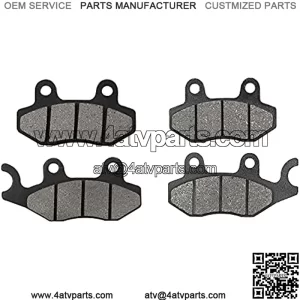 Front and Rear Brake Pads Compatible with KAWASAKI ATV KRF 800 Tyrex & Tyrex 4 (All Models) 2014-2016 / KAF 820 Mule Pro / EPS (All Models) 2015-2016