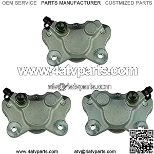 Left Right Front Rear Brake Calipers With Pads Compatible For Arctic Cat 250 300 375 400 454 500 Compatible for 0402-011 0402-010 0402-011 ATV (Color : FRONT REAR)