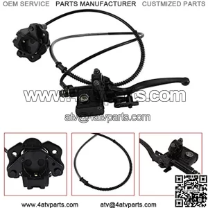 Rear Hydraulic Disc Brake Master Cylinder Caliper Assembly with Brake Pads fit for Chinese ATV Quad TaoTao 50cc 70cc 90cc 110cc 125cc