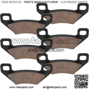 Front and Rear Brake Pads for Polaris Hawkeye 300 2006 / 2203045