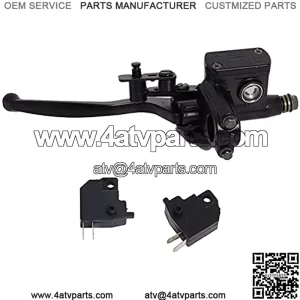 7/8" Universal Left Hydraulic Brake Master Cylinder for Motorcyle Kids ATV Quad Moped Pit Dirt Bike 50cc 70cc 90cc 110cc 125cc 150cc 200cc 250cc GY6 Engine with Handle Lever