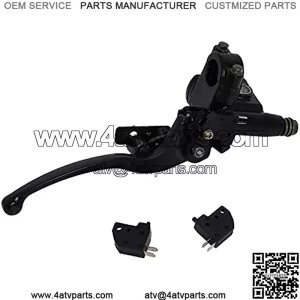 7/8 Inch Universal Left Hydraulic Brake Master Cylinder for Motorcyle Kids ATV Quad Moped Pit Dirt Bike 50cc 70cc 90cc 110cc 125cc 150cc 200cc 250cc GY6 Engine with Handle Lever