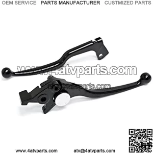 HL004-RE Black Billet Aluminum Brake and Clutch OEM Stock Style Hand Grips Levers Compatible with Suzuki Katana GSX 600 750 SV 650S Left and Right One Pair Motorcycle (1988-2008)