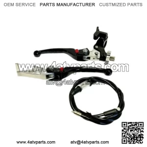 Adjustable F4 Black Pair Kit Folding Brake Clutch Levers Hot Start TRX 450R