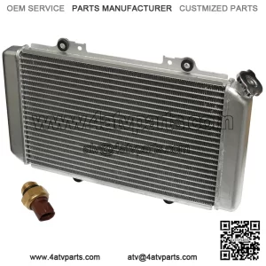 Radiator for Yamaha Grizzly 660 YFM660F 2002 2003 2004 With Heat Sensor