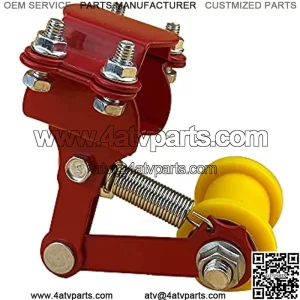 Universal Motorcycle Modified Accessories Regulator New Adjuster Wheel Chain Tensioner Roller Tools For Motorbike Motocross ATV Dirt Pit Bike Chopper with Backup Long Bolts, red