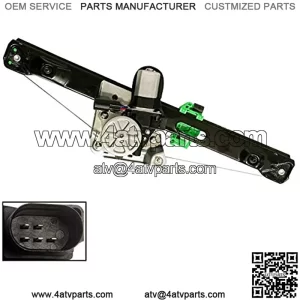 Rear Left Driver Side Power Window Regulator & Motor Assembly Fits 2006-2012 BMW 328i 335i M3 51357140589, 748-468