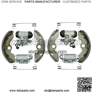 Front Brake Wheel Cylinder Adjuster Brake Shoes Left&Right for Honda ATV TRX250 1997-2020 (Not Include TRX250EX/TRX250X Edition) 45370-HM8-B41 45350-HM8-B41 06450-HC4-900