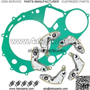 Wet Clutch Shoes W/Gasket Compatible with Suzuki Lt-A400 Kingquad 400 2X4 4X4 Auto 2008-2017
