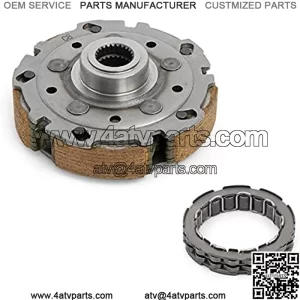 Wet Clutch Shoe Carrier Assembly + Starter Clutch Bearing for CFMoto 800 HL Models (2012-2020), for CFMoto CForce UForce ZForce 800, for CFMoto 800 U8/X8/Z8 Engine, for CFMoto CF800