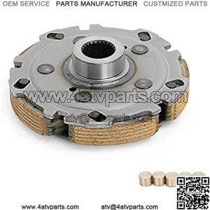 Wet Clutch Shoe Carrier + Slugs for All UTV and ATV Carb & EFI Models 400 cc, for Massimo, for Supermach, for Menards Yardsport & More, OEM# 21230-F12-0000