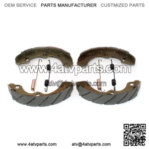 2 Sets GROOVED REAR BRAKE SHOES SPRINGS 09-13 Kawasaki KAF 950 Mule 4010 Diesel