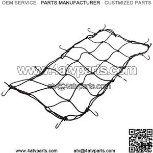 06144 ATV Cargo Net, 15" x 30" with 10 Hooks,Black