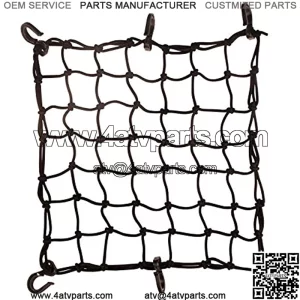 Seah 15" x 15" Cargo Net 4.4 mm Diameter 2" x 2" Small Mesh with 6 ABS Hooks