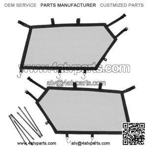 For Can-Am Maverick X3 R RR Window Nets Shade Shield Net Door Scratch Prevention