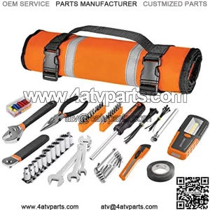 Tool 83 Pc Set with Roll-Up Pouch Motorcycle, Auto, ATV - 240119