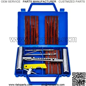 Tire Repair Kit 22Pcs Universal Duty Tire Plug Kit for Car Truck RV ATV Tractor Trailer Motorcycle-Universal Tire Repair Tools to Fix Punctures and Plug Flats tire Repair Set with Carry case