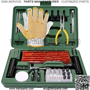 Tire Repair Kit, 100Pcs Heavy Duty Tire Plug Kit for Car, Truck, RV, ATV, Tractor, Trailer, Motorcycle-Universal Tire Repair Tools to Fix Punctures and Plug Flats - THTC04H