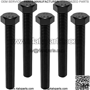 5PCS M8 8mm Secondary Clutch Spreader Belt Change Removal Tools, Clutch Drive Belt Removal Bolts Fit for ATV's and SXS's Bolt M8 x 1.25 x 70, 12.9CL, Pre oil, Fully threaded