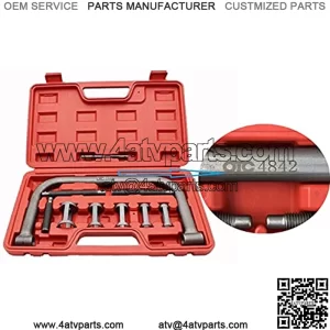 OTC 4842A Valve Spring Compressor Auto Clamp Tool Service Kit for ATV, Car Motorcycle,Small Engine Vehicle Equipment ToolsAutomotive Tool C Clamp Service Set 10Pcs