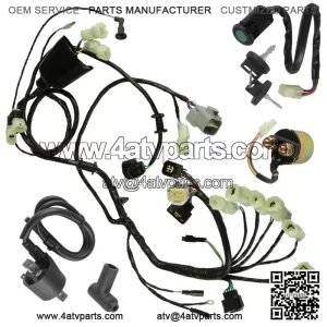 Wiring Harness Switch Key Coil Starter Relay for Honda TRX450ER 2006-09 2012-14