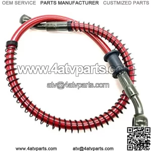 50cm Hydraulic Brake Oil Hose Line Pipe for Motorcycle Pit Dirt Bike Street Bikes Motocross Sport Bikes Chinese GY6 Scooter ATV(50cm)