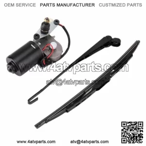 UTV 12V Electric Windshield Wiper Motor Kit for Polaris Kawasaki Hard Coated
