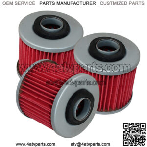 for Yamaha YFM600 Grizzly 600 1998 1999 2000 2001 Oil Filter 3-Pack