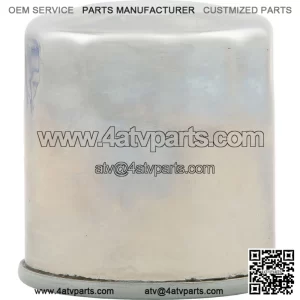 Emgo Micro Glass Oil Filter Chrome for Polaris/Yamaha/Kawasaki/Arctic Cat/Suzuki (For: More than one vehicle)